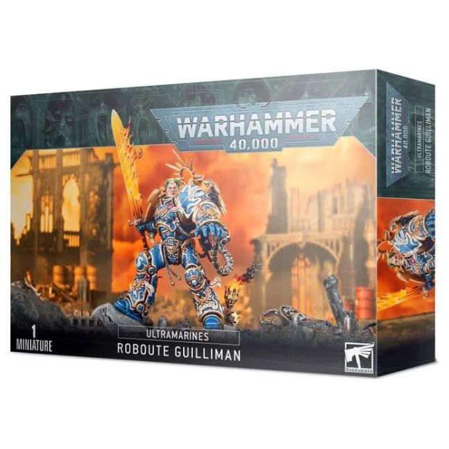 Warhammer 40,000 Space Marines Roboute Guilliman unassembled model kit.