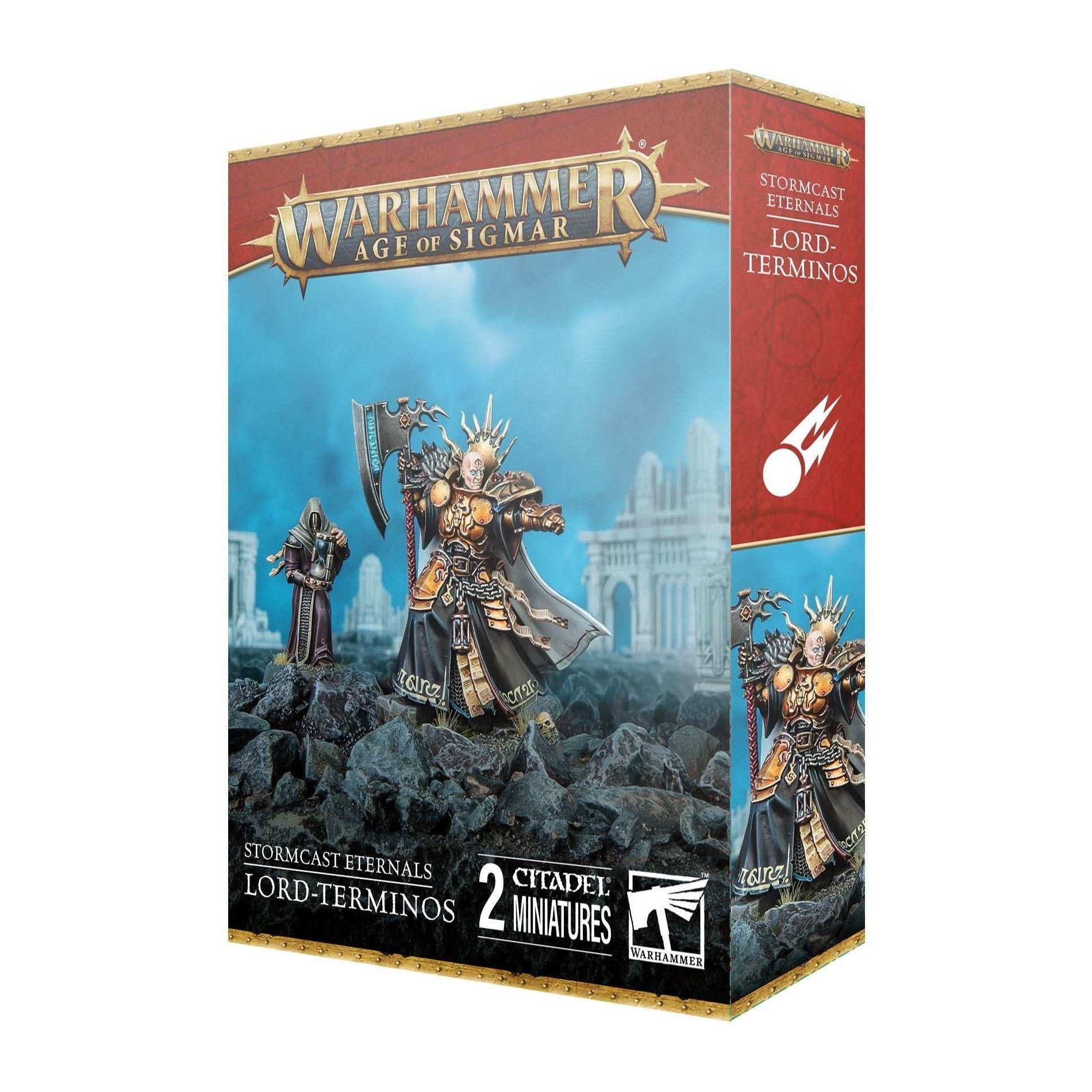 Warhammer Age of Sigmar Stormcast Eternals Lord-Terminos miniature box.