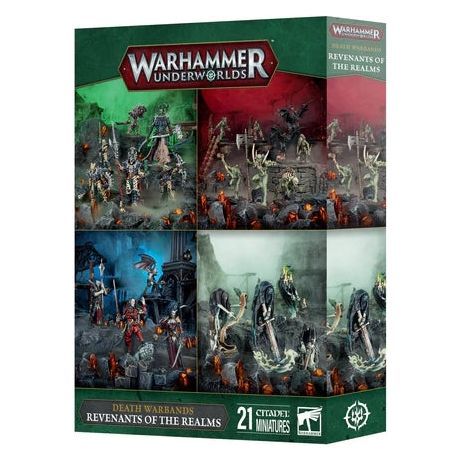 Warhammer Underworlds Death Warbands Revenants Of The Realms box set with miniatures.