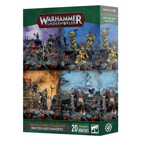 Warhammer Underworlds Destruction Warbands Brutes and Bandits miniatures box.