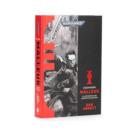 Warhammer 40,000 Eisenhorn Malleus hardcover book by Dan Abnett with illustrated cover.