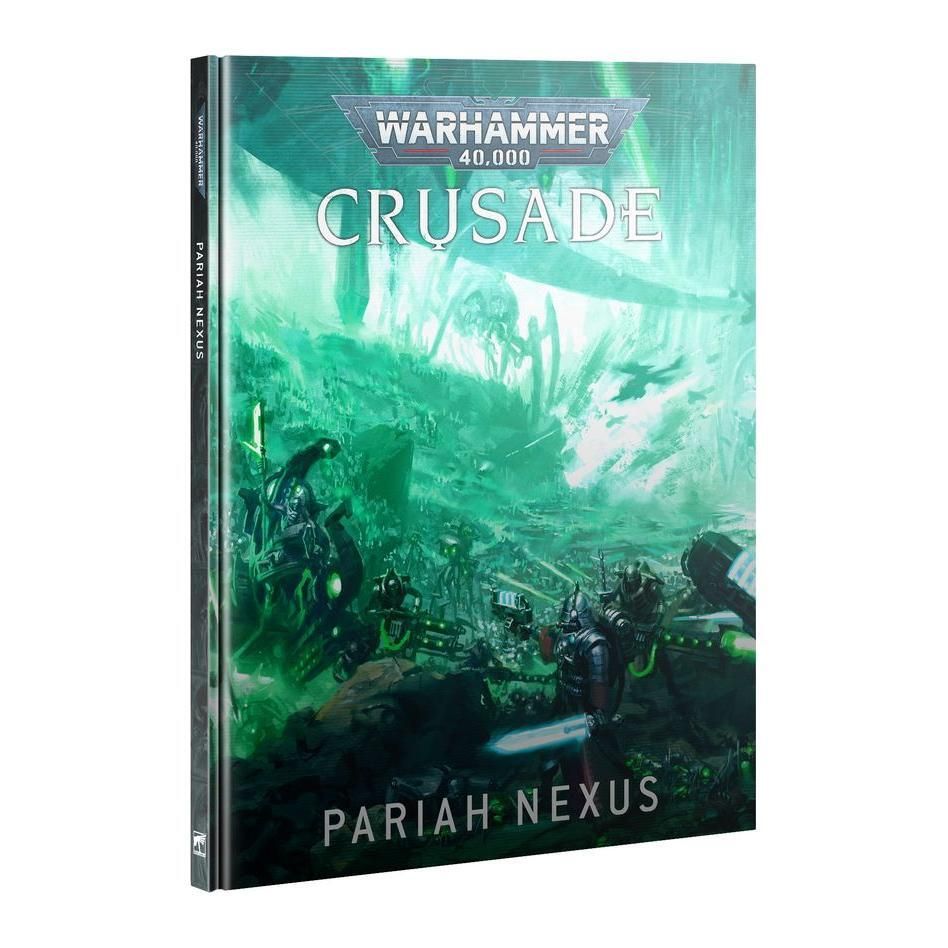 Warhammer 40000: Crusade: Pariah Nexus book cover featuring sci-fi art.