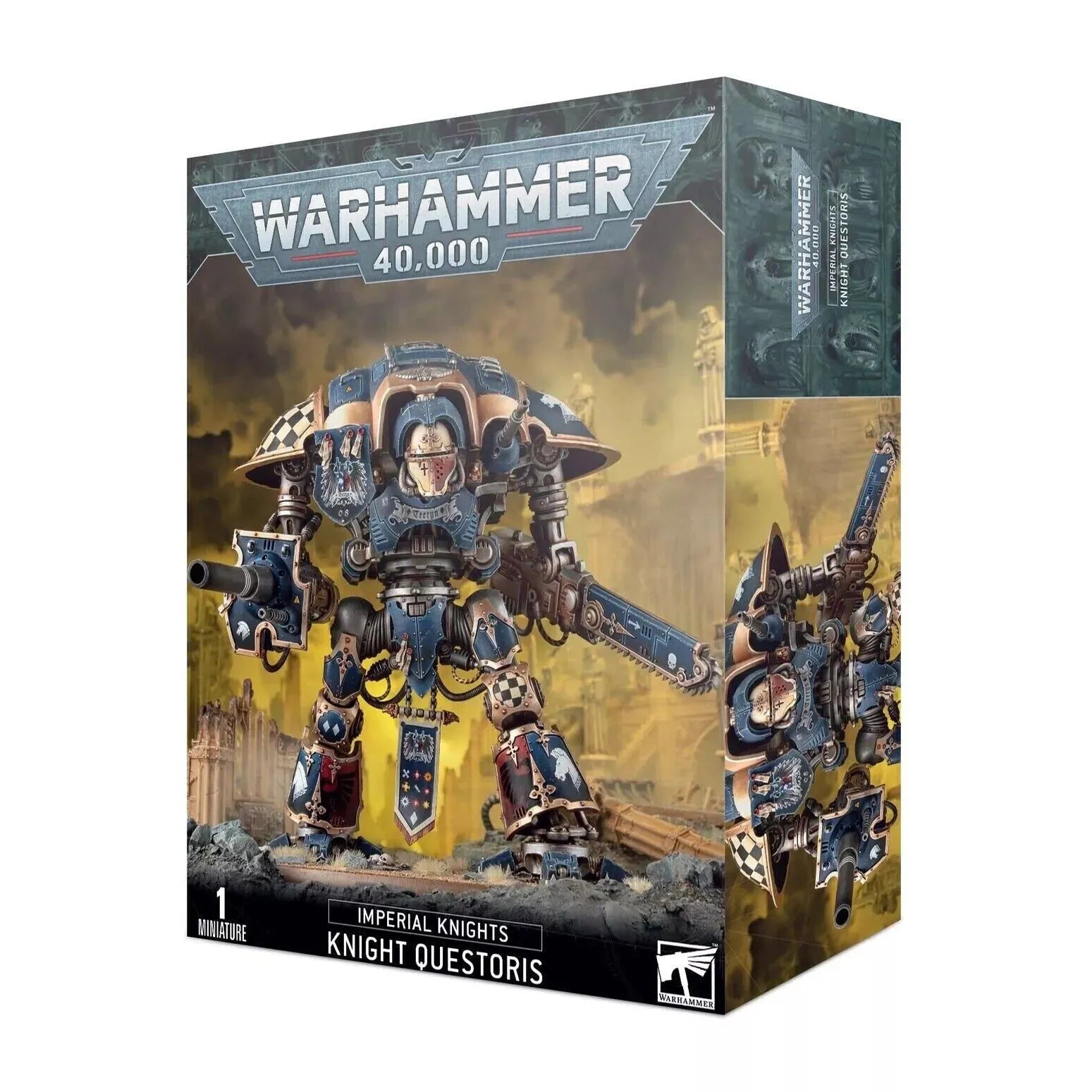 Warhammer 40000 Imperial Knights Knight Questoris model kit box.