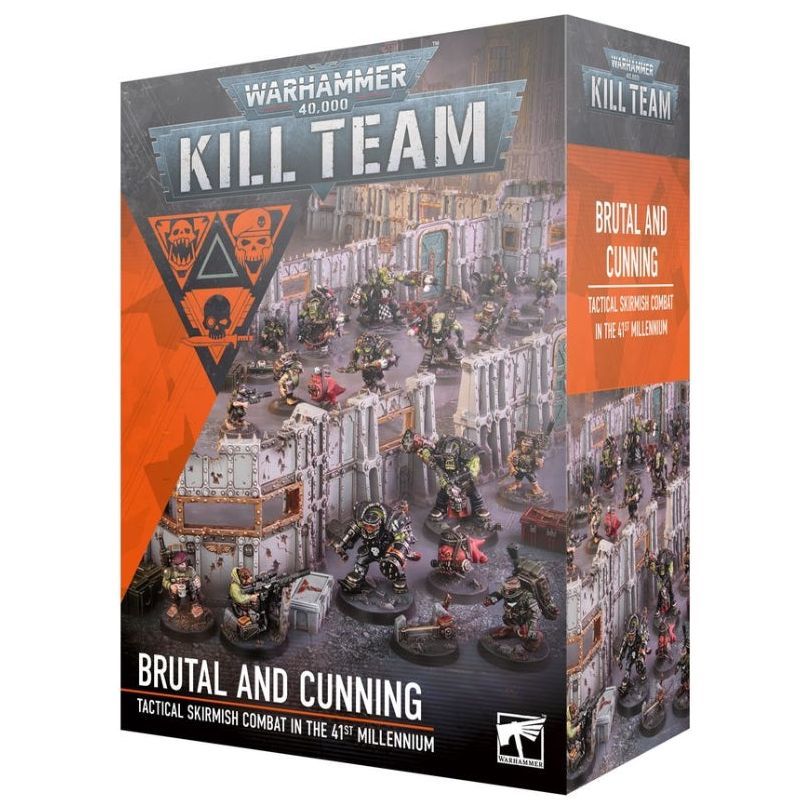 Warhammer 40000 Kill Team: Brutal and Cunning boxed set featuring miniatures and terrain.