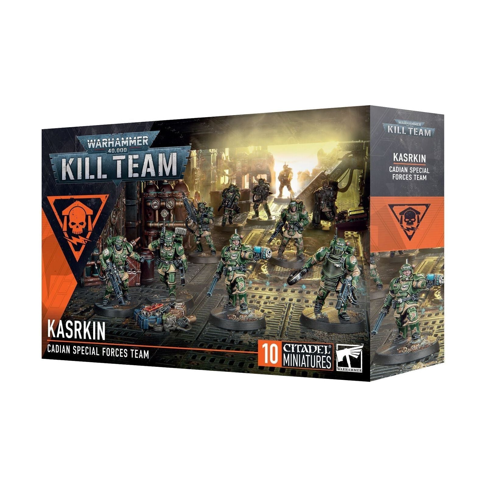 Warhammer 40000 Kill Team Karskin 2024 Version box set with miniatures.
