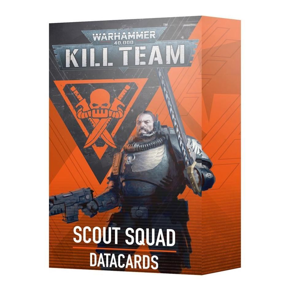 Warhammer 40000 Kill Team Scout Squad Datacards packaging.