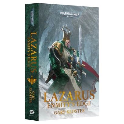 Warhammer 40000 Lazarus: Enmity's Edge paperback book cover.