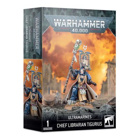Warhammer 40000 Ultramarines Chief Librarian Tigurius miniature kit.