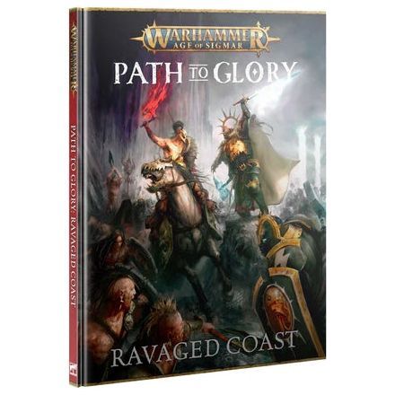 Warhammer Age of Sigmar Path to Glory Ravaged Coast hardback book cover.