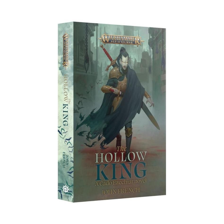 Warhammer Age of Sigmar: The Hollow King novel cover featuring Cado Ezechiar.