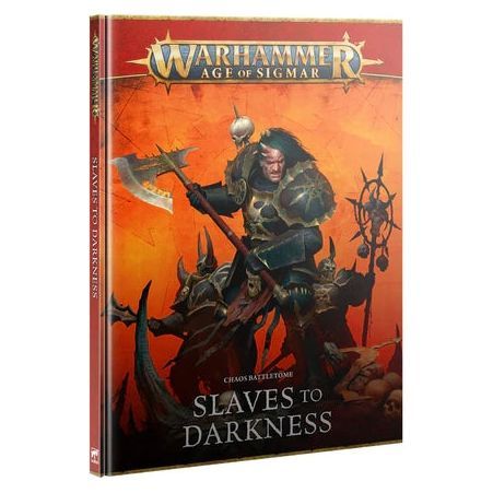 Warhammer AOS Chaos Battletome: Slaves To Darkness 4th Edition Hardback Book cover.