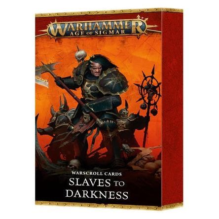 Warhammer AOS Warscroll Cards Slaves to Darkness 4th Edition box.