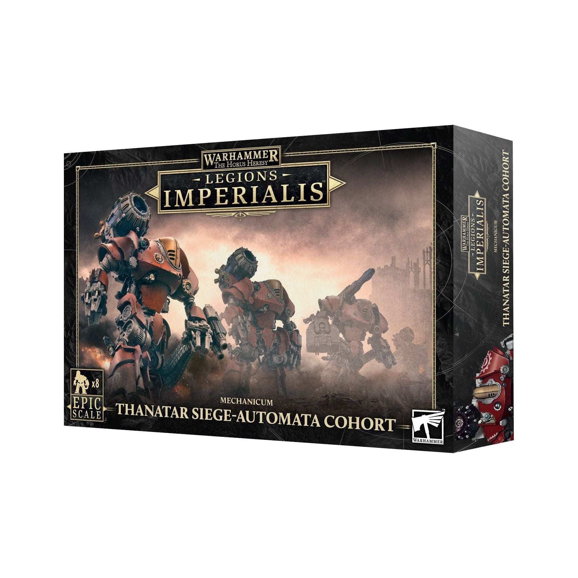 Warhammer: Legions Imperialis Thanatar Siege-Automata Cohort box set.