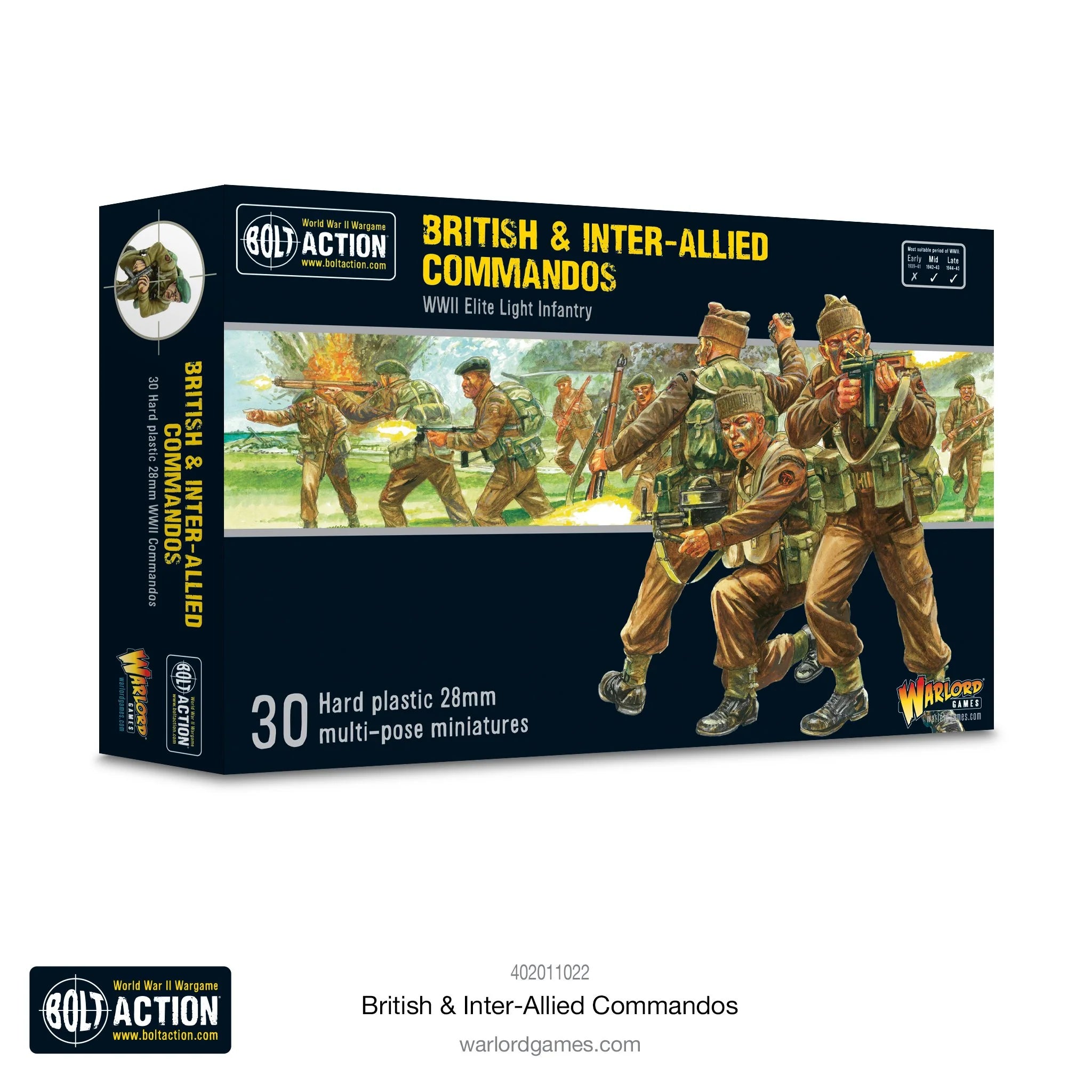 Bolt Action British & Inter-Allied Commandos - War Games USA