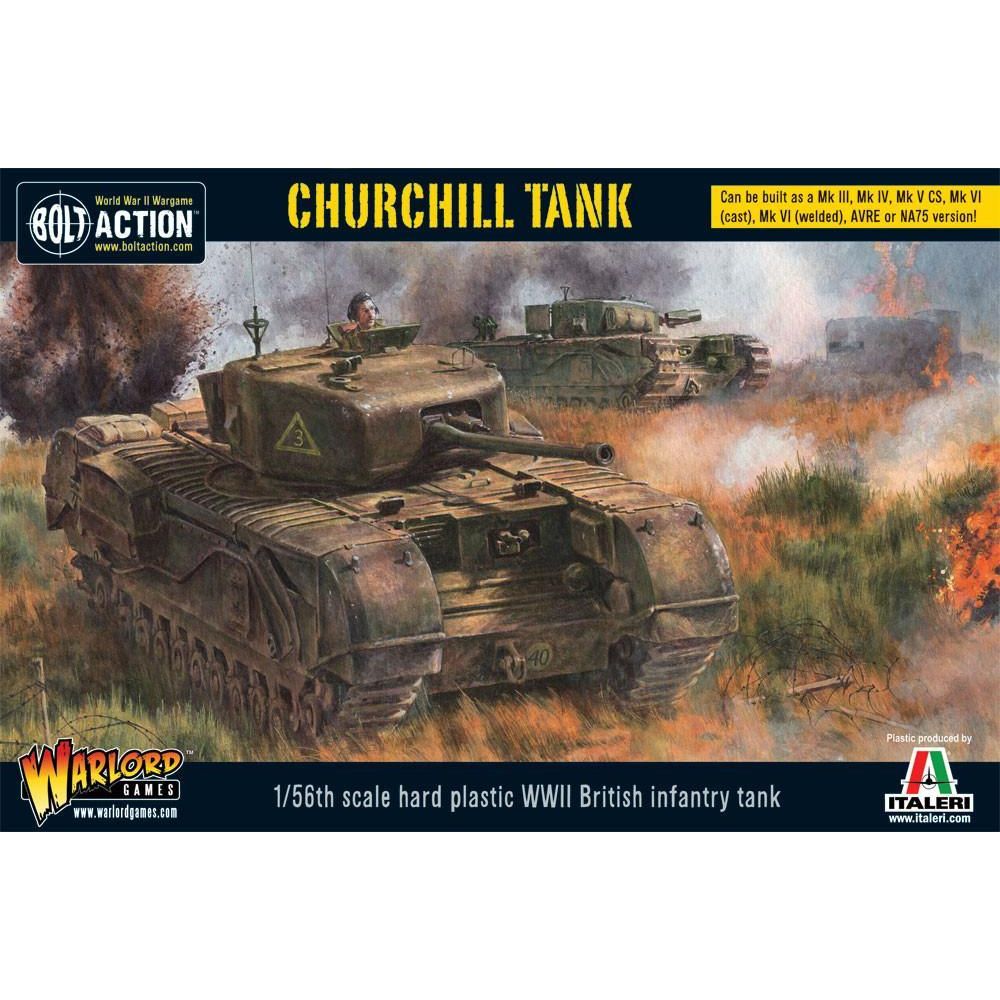 Bolt Action Churchill Tank (Plastic) - War Games USA