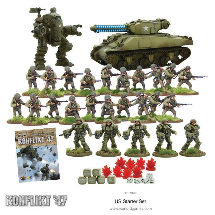 Bolt Action Konflikt '47 US Army Starter Set - War Games USA