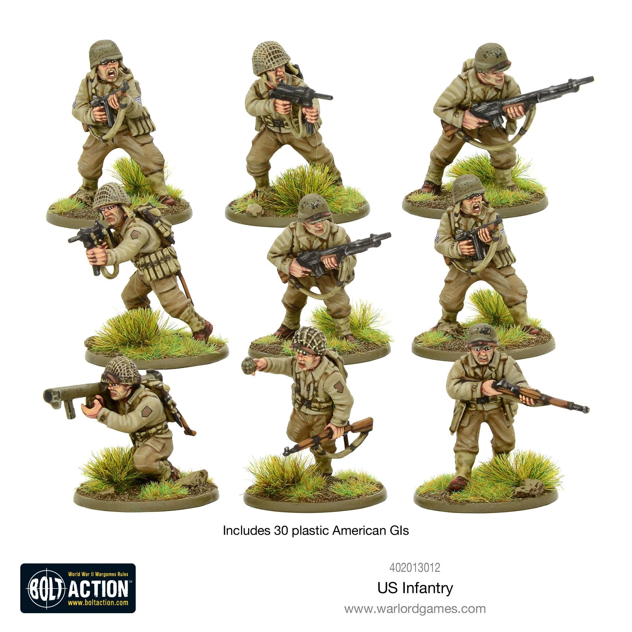 Bolt Action US Infantry - WWII American GIs - War Games USA