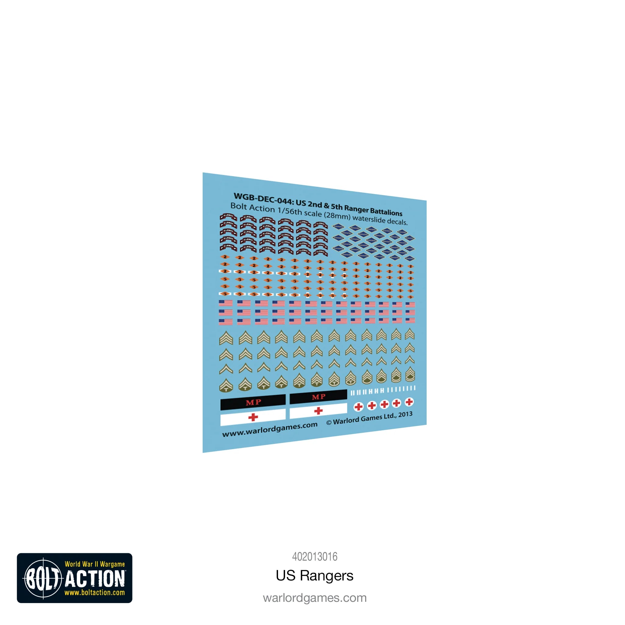 Bolt Action US Rangers WWII Elite Light Infantry (2024) - War Games USA