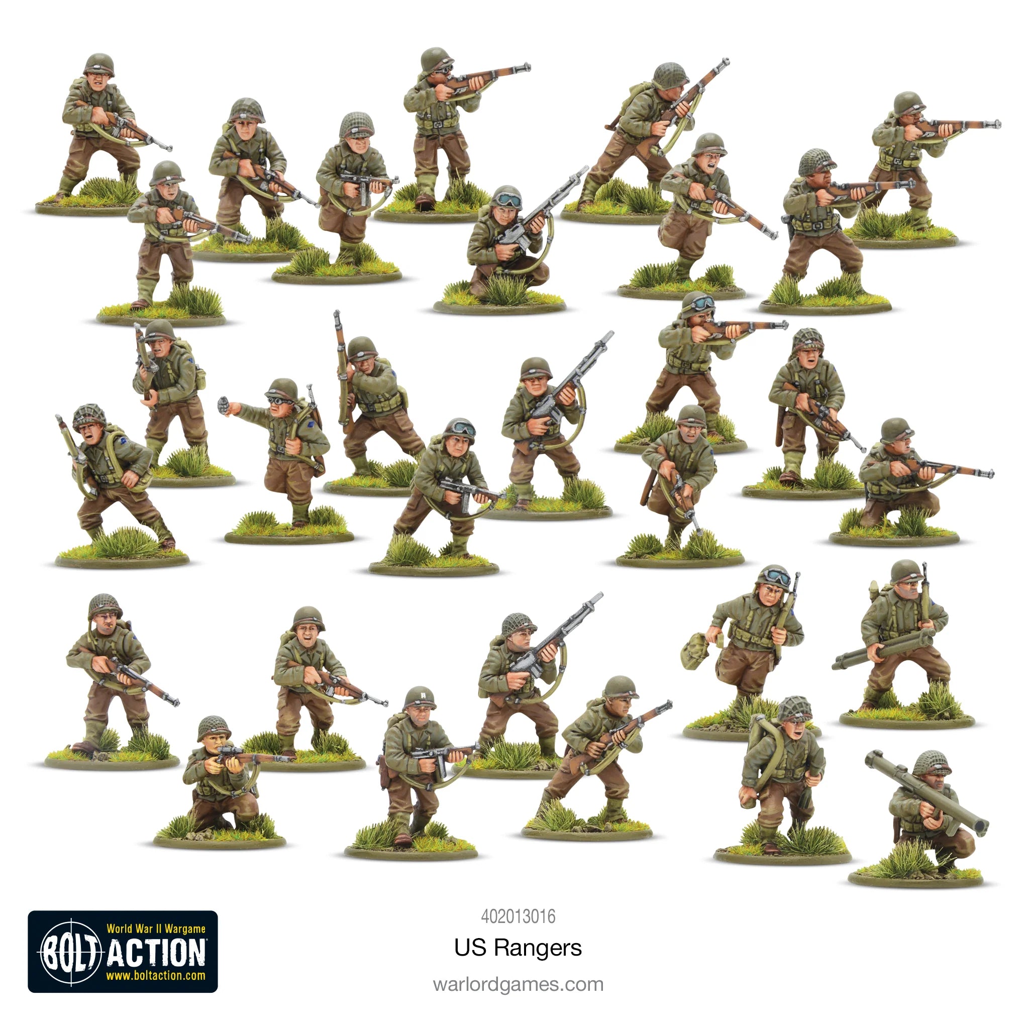 Bolt Action US Rangers WWII Elite Light Infantry (2024) - War Games USA
