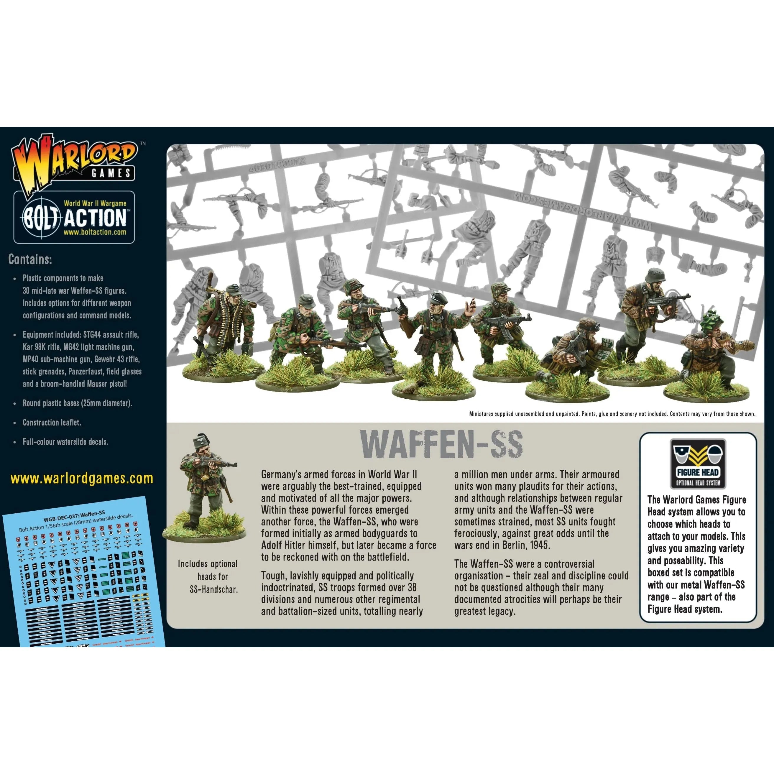 Bolt Action Waffen SS WWII SS- Grenadiers - War Games USA