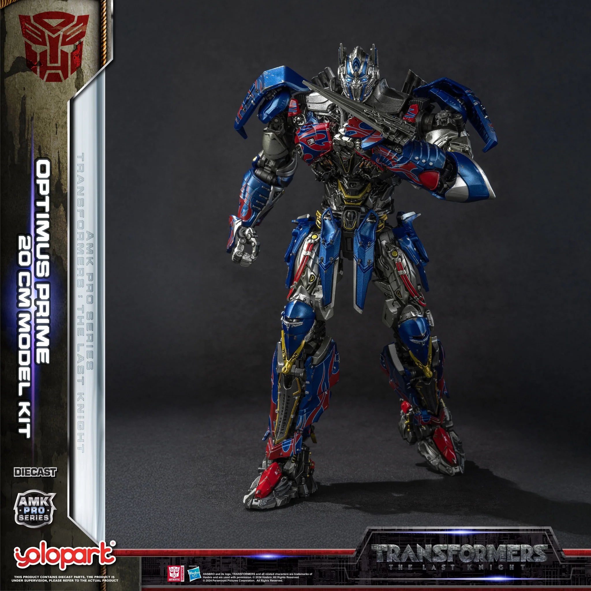 Transformers: The Last Knight: Optimus Prime Diecast Model Kit - War Games USA