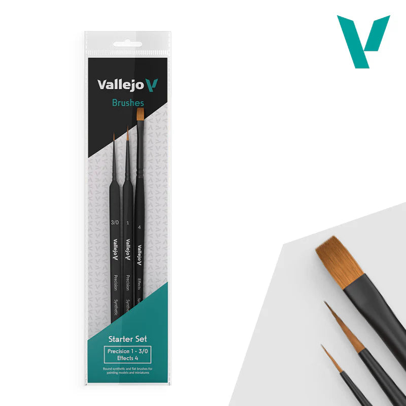 Vallejo Brush - Synthetic Starter Brush Set