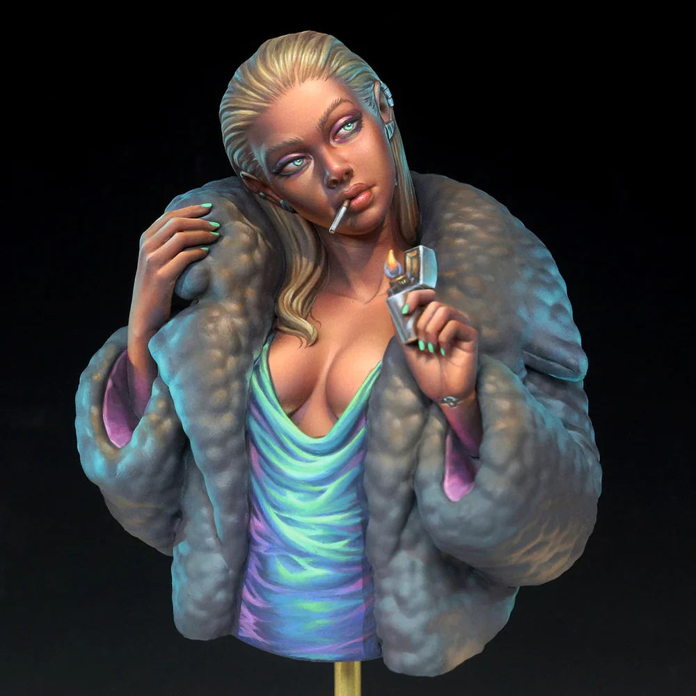 Neko Galaxy Miss Aurora Bust, 1:10 scale, unassembled and unpainted.