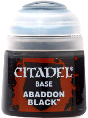 Citadel Paint Abaddon Black 12ml bottle.