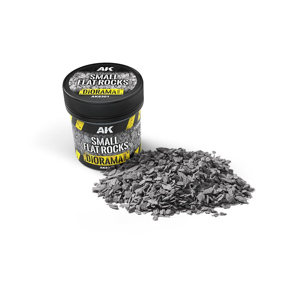 AK Interactive Small Flat Rocks 100ml - War Games USA