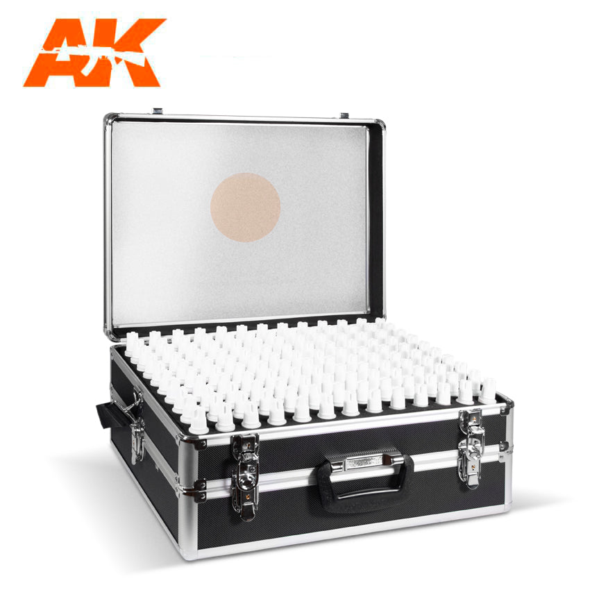 AK Interactive 3G Acrylics Briefcase - 236 Colors Full Range - War Games USA