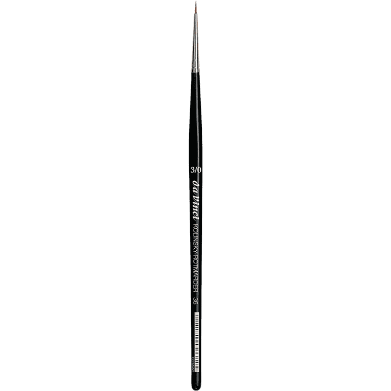da Vinci Kolinsky Series 36 Red Sable Watercolor Brush - Size 3/0