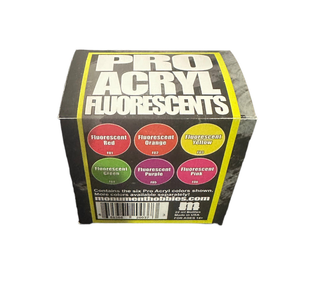 Monument Hobbies Pro Acryl Fluorescents Paint Set