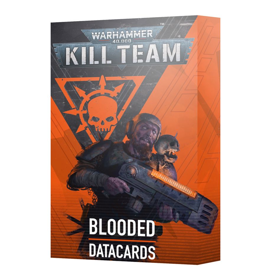 Warhammer 40000 Kill Team Blooded Datacards pack with 38 card set.
