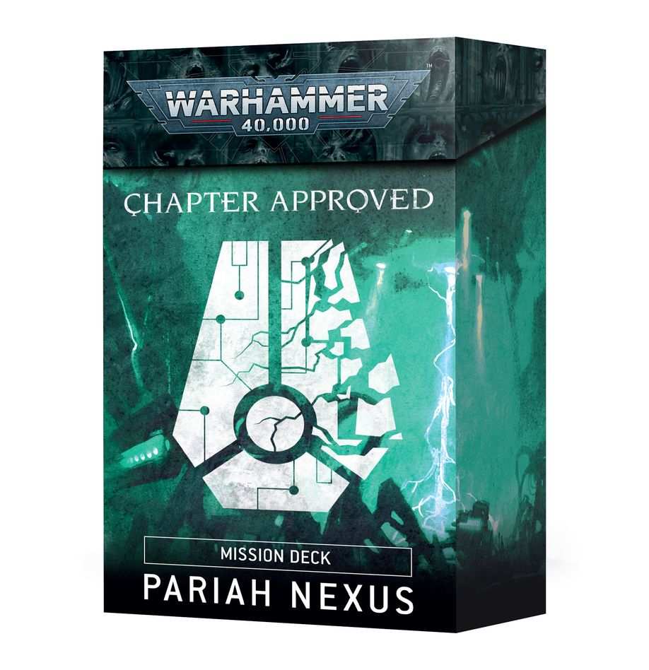 Warhammer 40000 Pariah Nexus Mission Deck packaging.