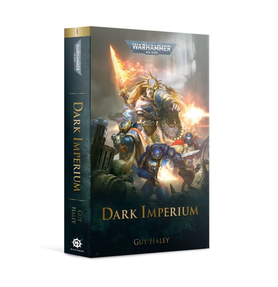 Warhammer 40000: Dark Imperium paperback by Guy Haley, cover art.