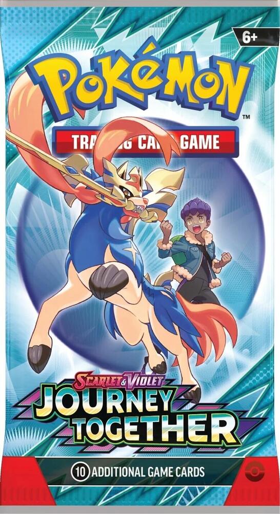 Journey Together Booster Pack - SV09, featuring 10 random Pokémon cards.