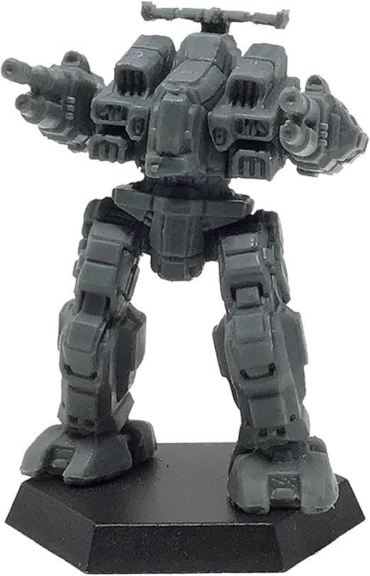 BattleTech Inner Sphere Battle Lance miniatures, featuring Warhammer mech, fully assembled for tabletop gameplay.