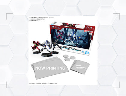 Gundam Assemble Expansion Pack 02 (EX02) packaging — three unpainted The Witch From Mercury miniatures