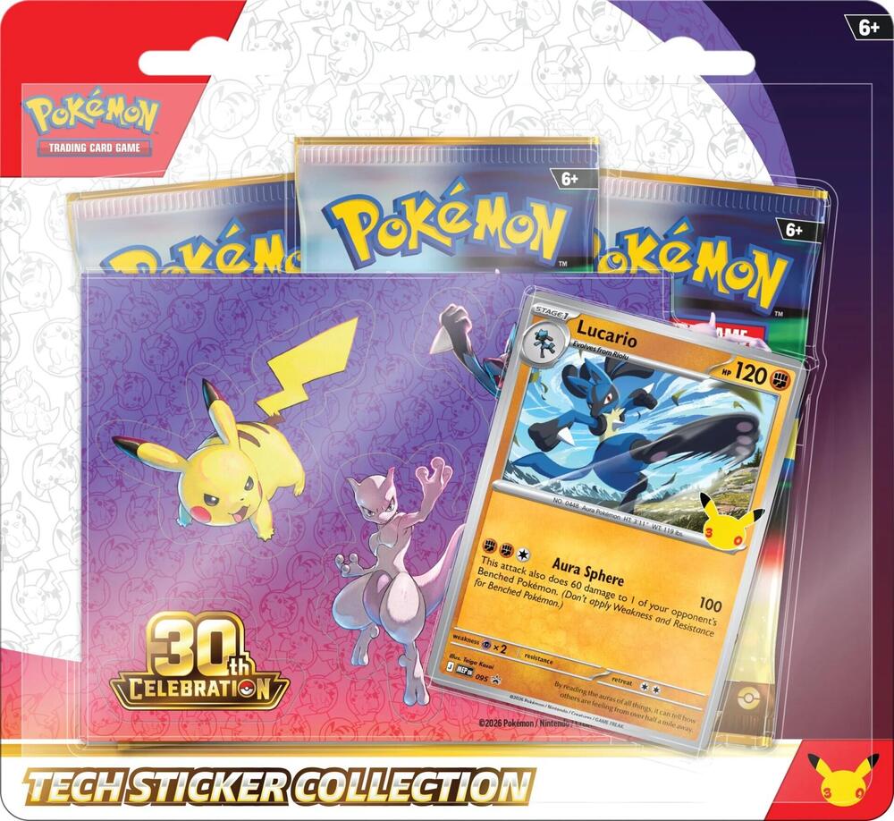 Pokémon Trading Card Game: 30th Celebration Tech Sticker Collection