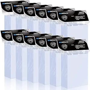 Mlikero 100 Piece Card Protector Sleeves for Standard Cards, Trading Card Holders
