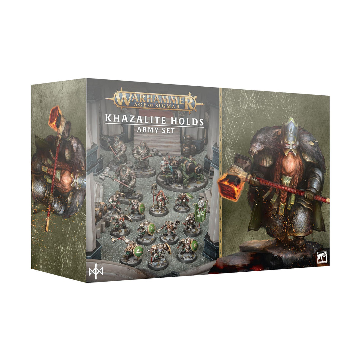 Khazalite Holds Army Set for Warhammer Age of Sigmar featuring miniatures and game components from Games Workshop.