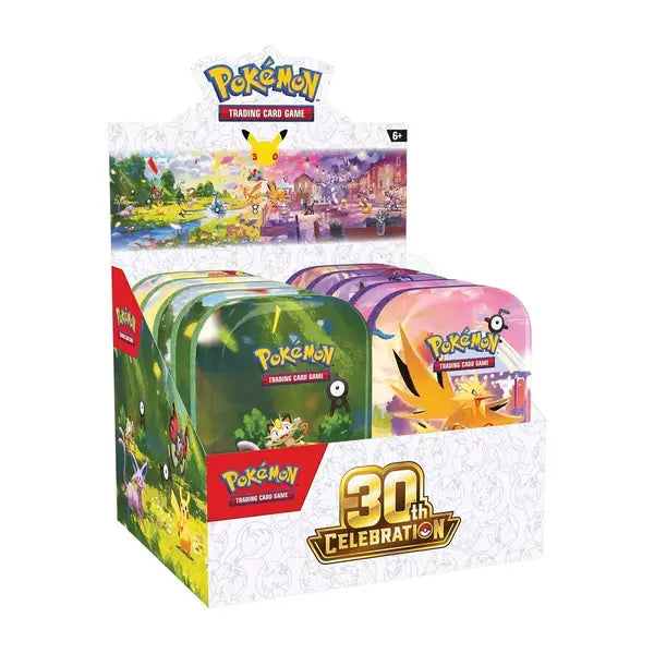 Pokémon Trading Card Game: 30th Celebration Mini Tin (Styles May Vary)