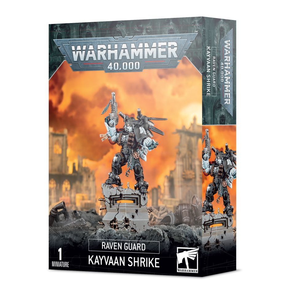 Kayvaan Shrike - Raven Guard - Warhammer 40,000 Miniatures box