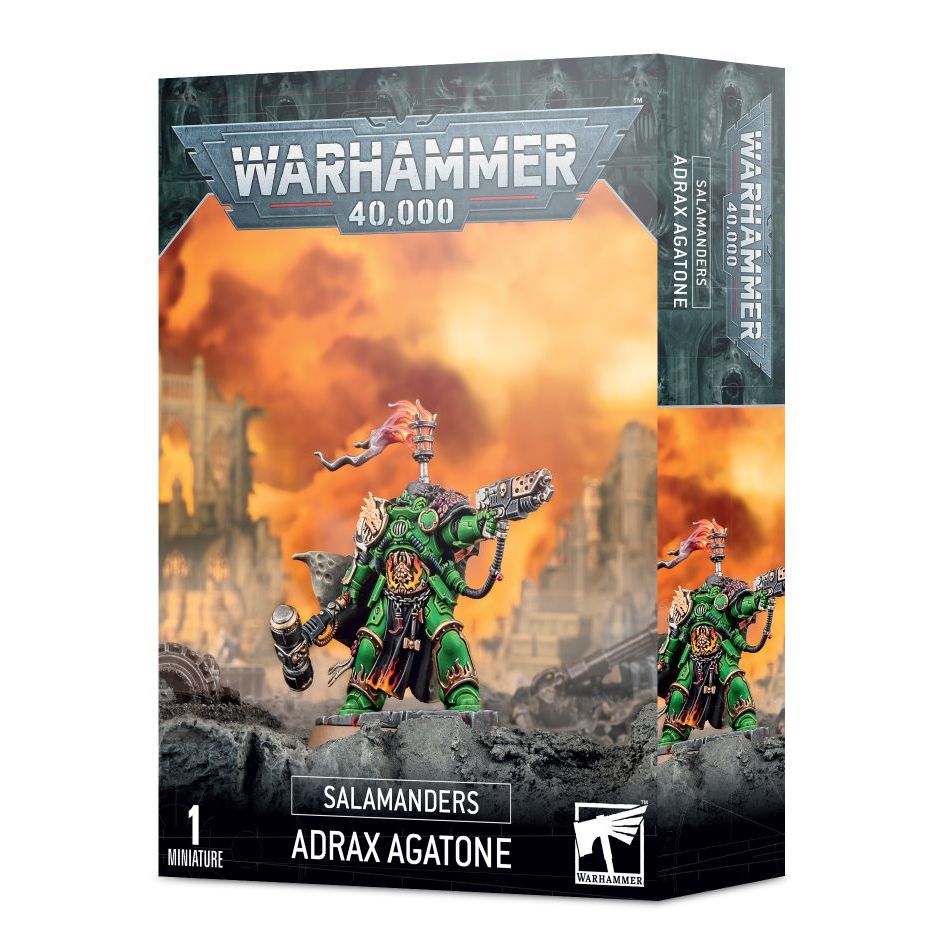 Adrax Agatone - Salamanders - Warhammer 40,000 Miniatures box