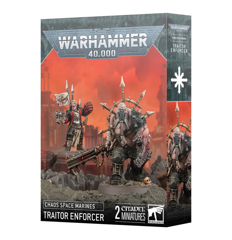 Traitor Enforcer with Ogryn Bodyguard - Chaos Space Marines - Warhammer 40K