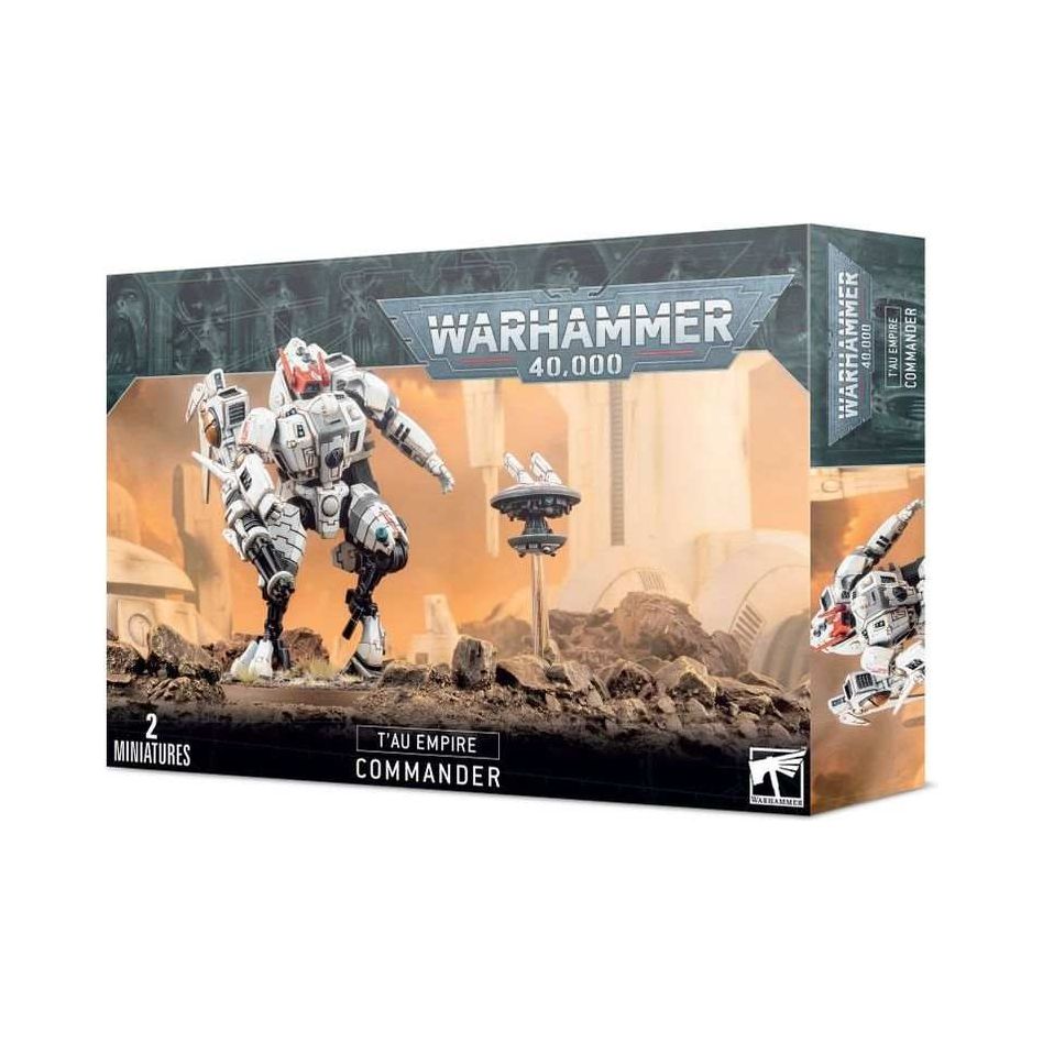 Warhammer 40000 T'au Empire Commander model kit packaging.