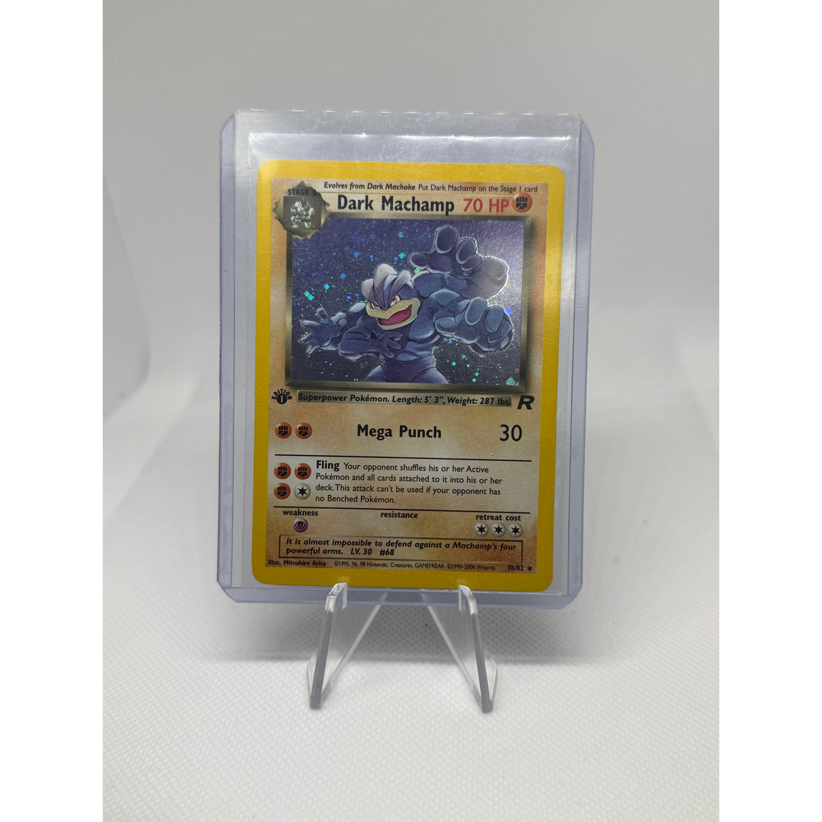 first edition machamp pokemon card Dark 1st Pokémon Load:Top/Bottom Sleeve Colour: Red (Dont apply Weakness and Fuecoco - 023/182 -