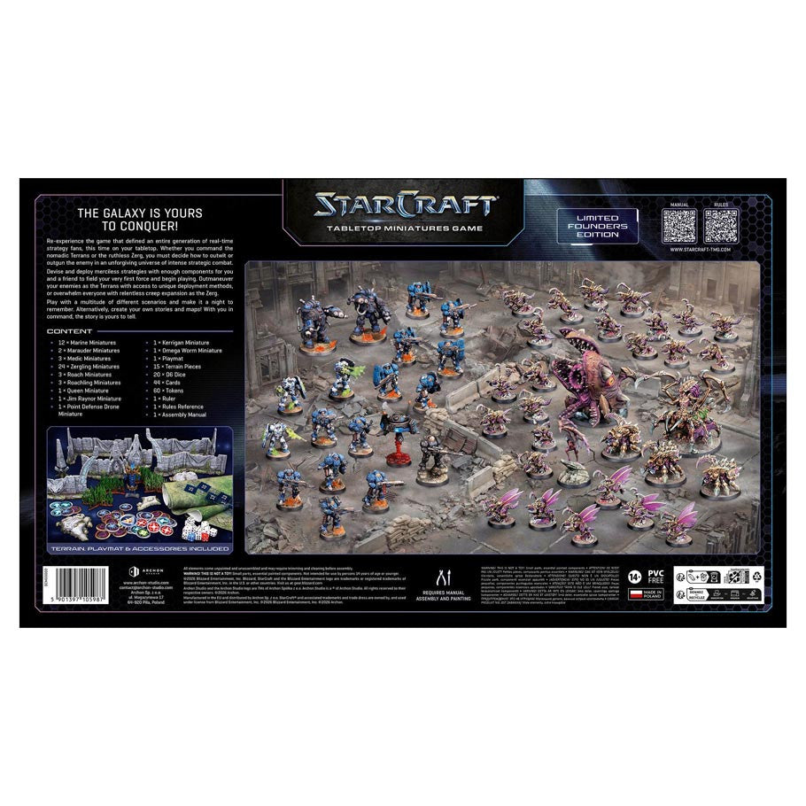 StarCraft Miniatures Game: Two-Player Starter Set - Founders Edition (49 Miniatures)
