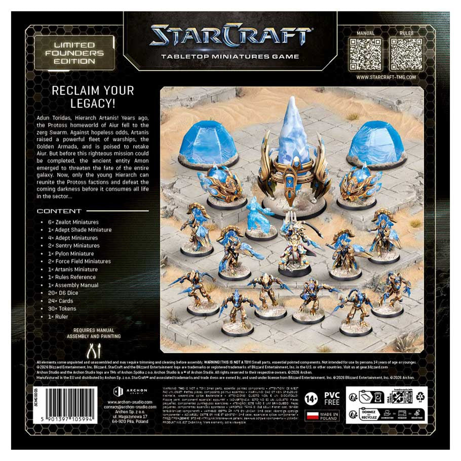 StarCraft: Tabletop Miniatures Game: Protoss: Starter Set: Founders Edition - War Games USA