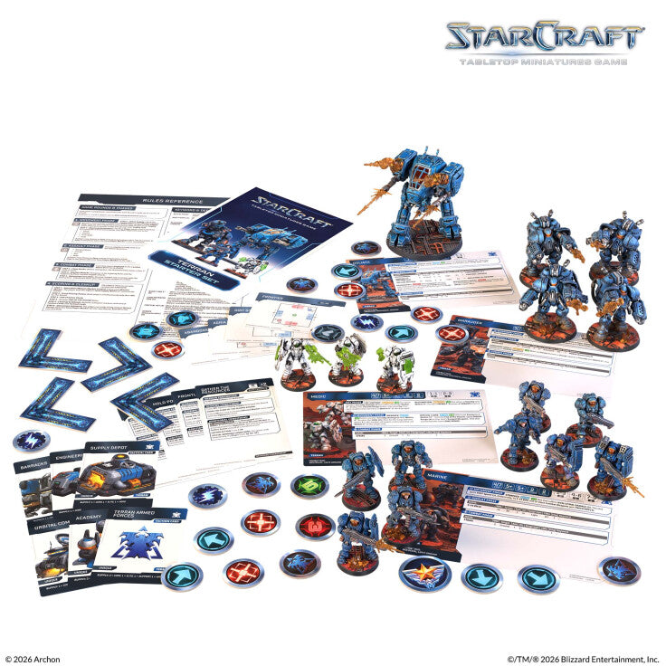 StarCraft: Tabletop Miniatures Game: Terran Starter Set - War Games USA